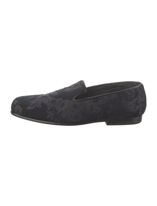 Etro Velvet Printed Loafers
