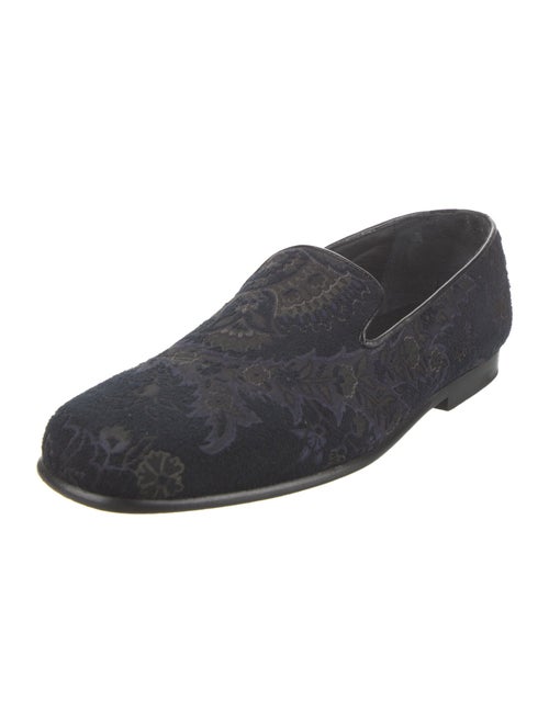 Etro Velvet Printed Loafers