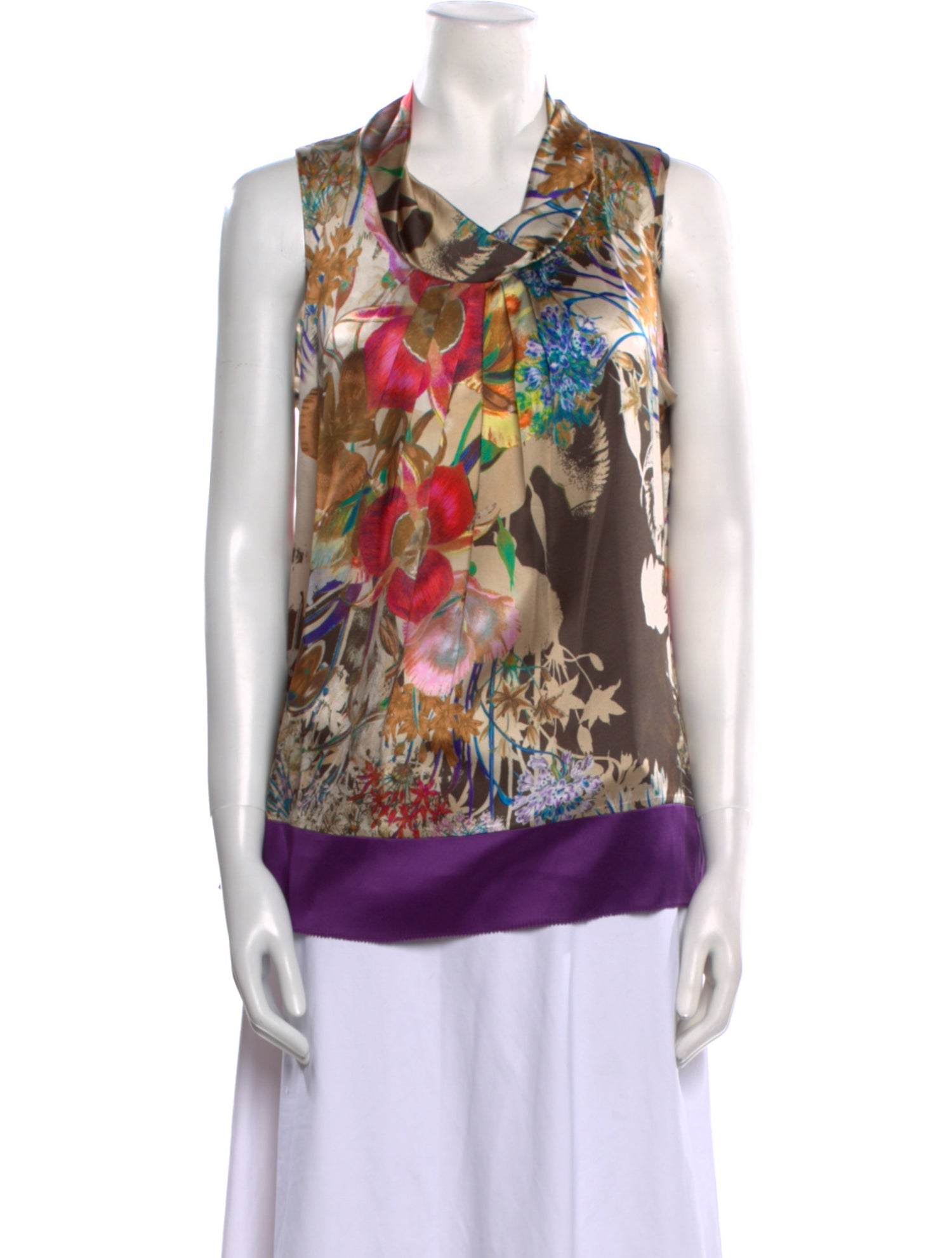 Etro Silk Floral Print Blouse