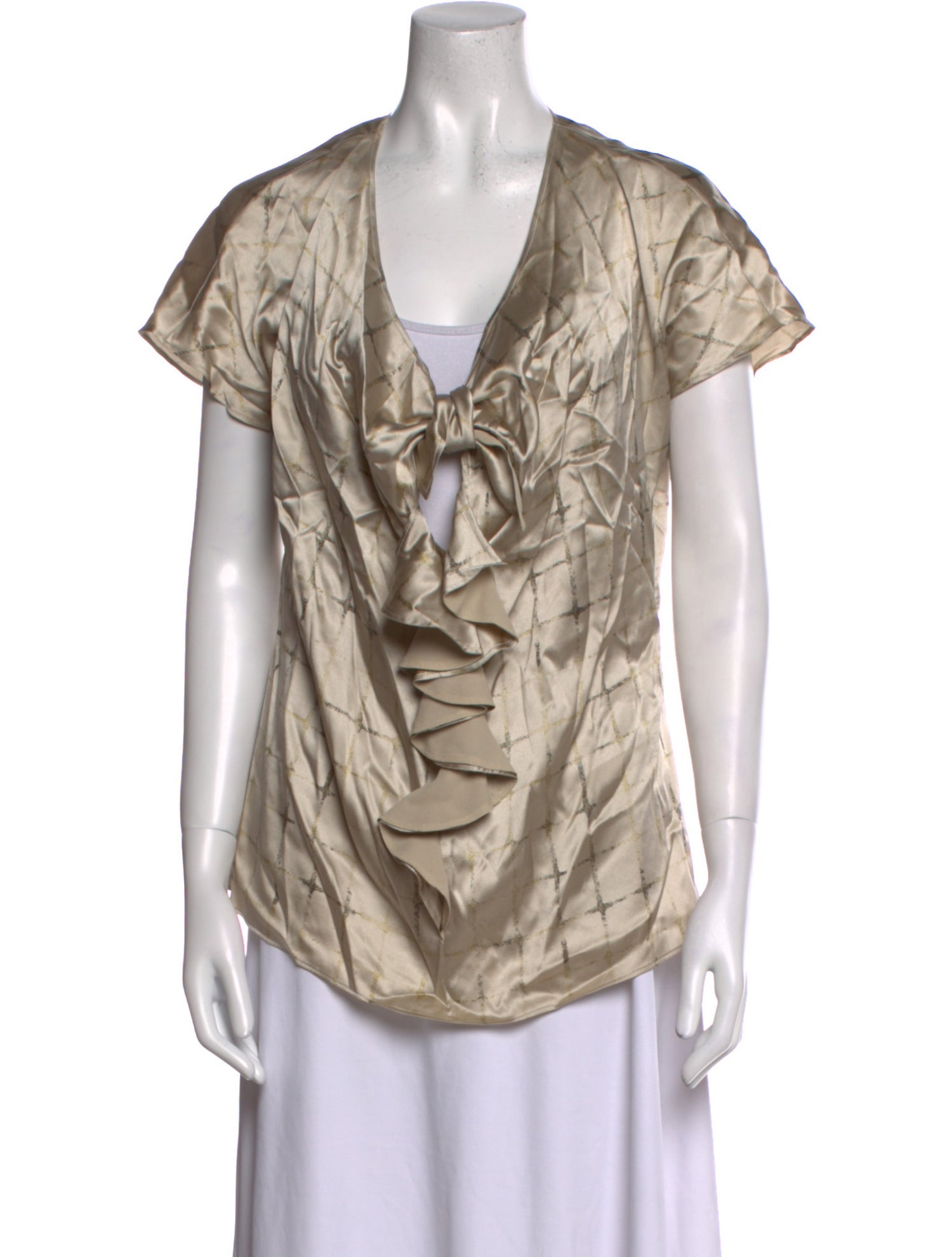 Etro Silk Cowl Neck Blouse