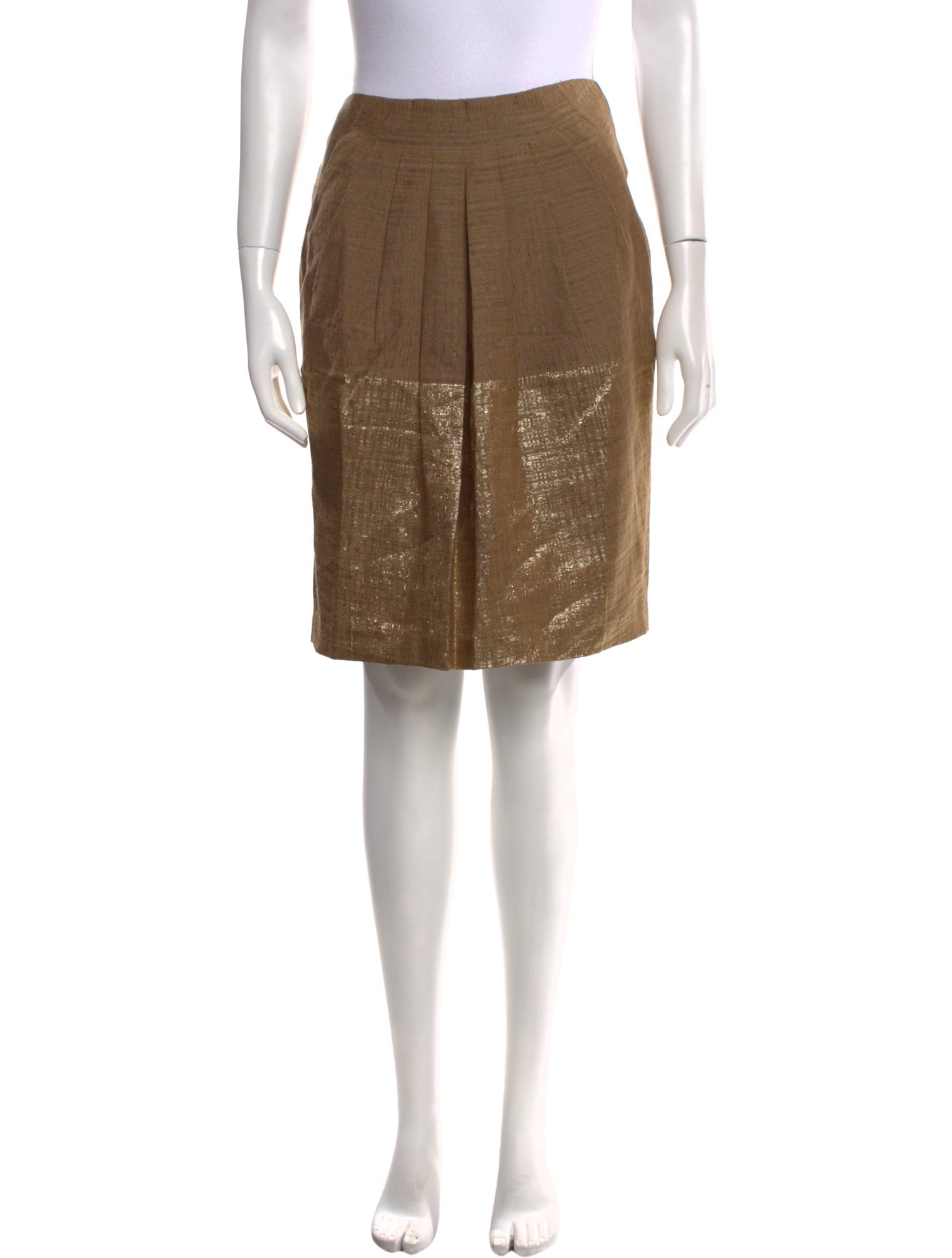 Etro Pleated Accents Knee-Length Skirt