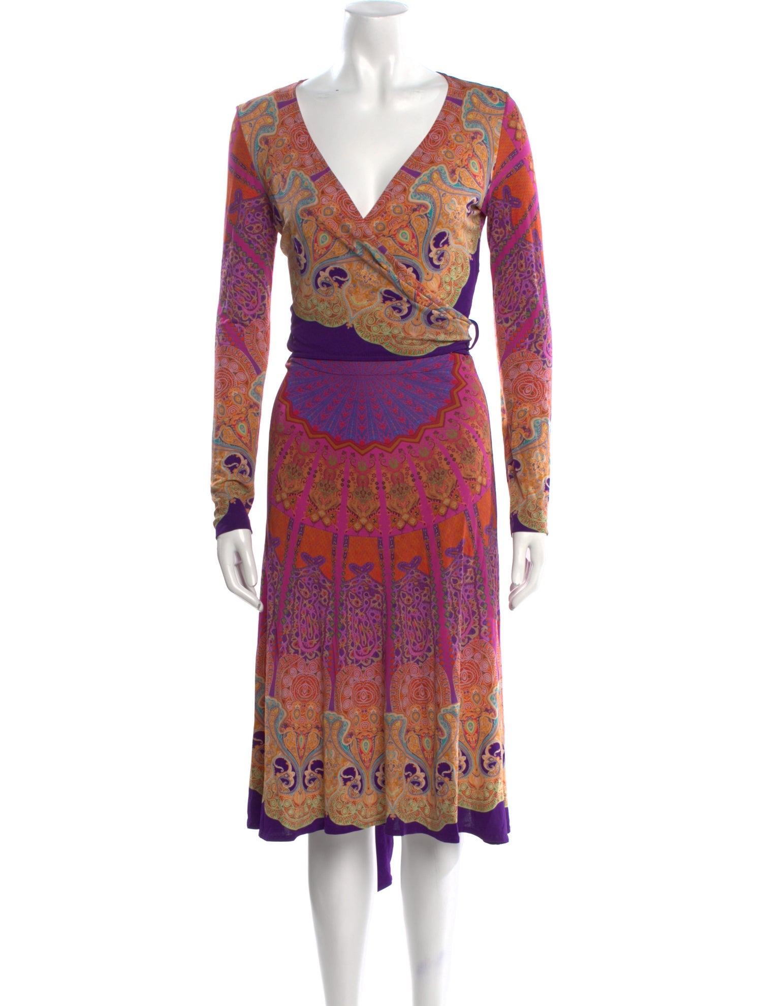 Etro Paisley Print Midi Length Dress