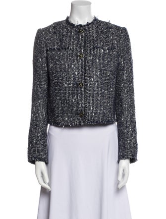 Etro Tweed Pattern Evening Jacket