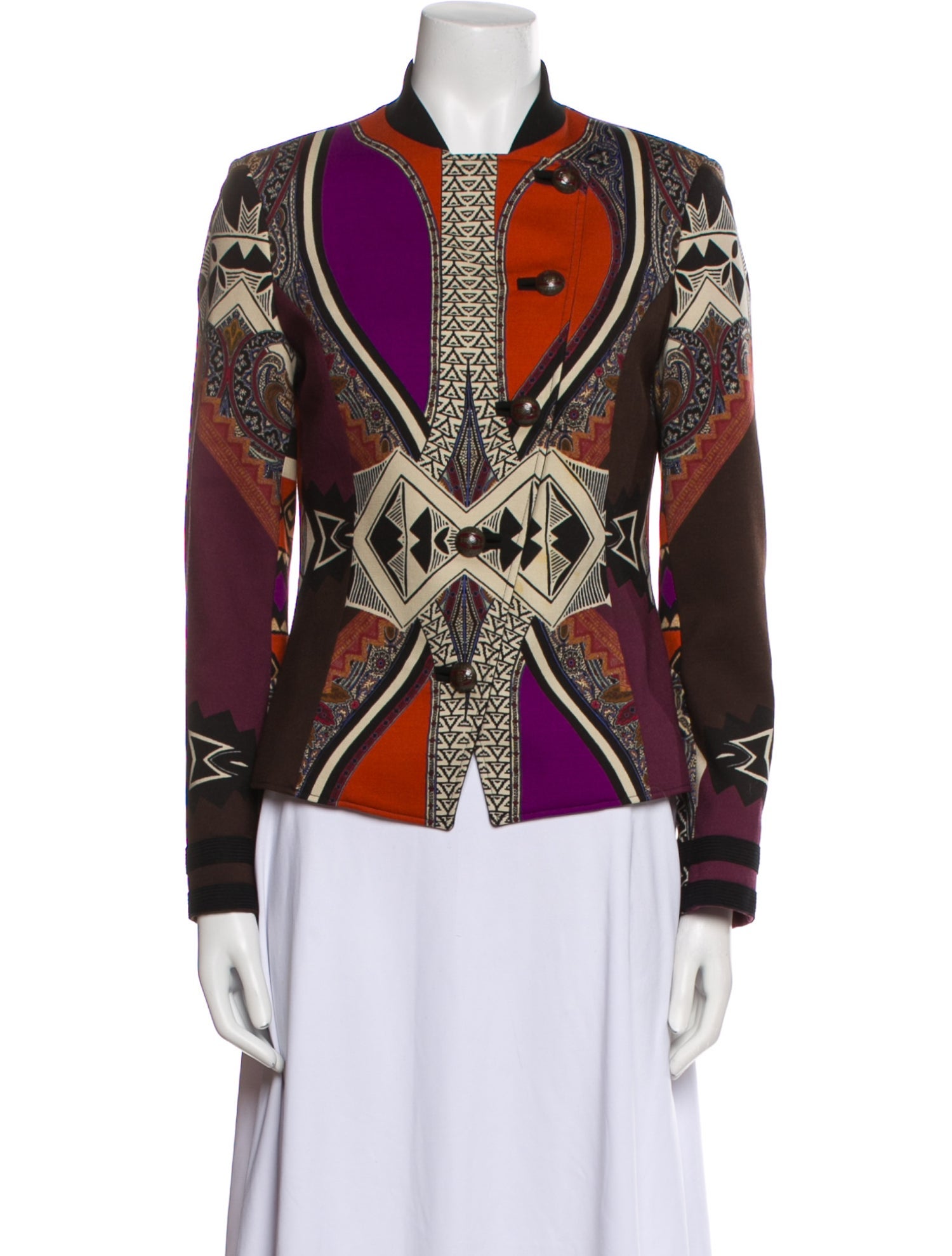 Etro Wool Printed Jacket