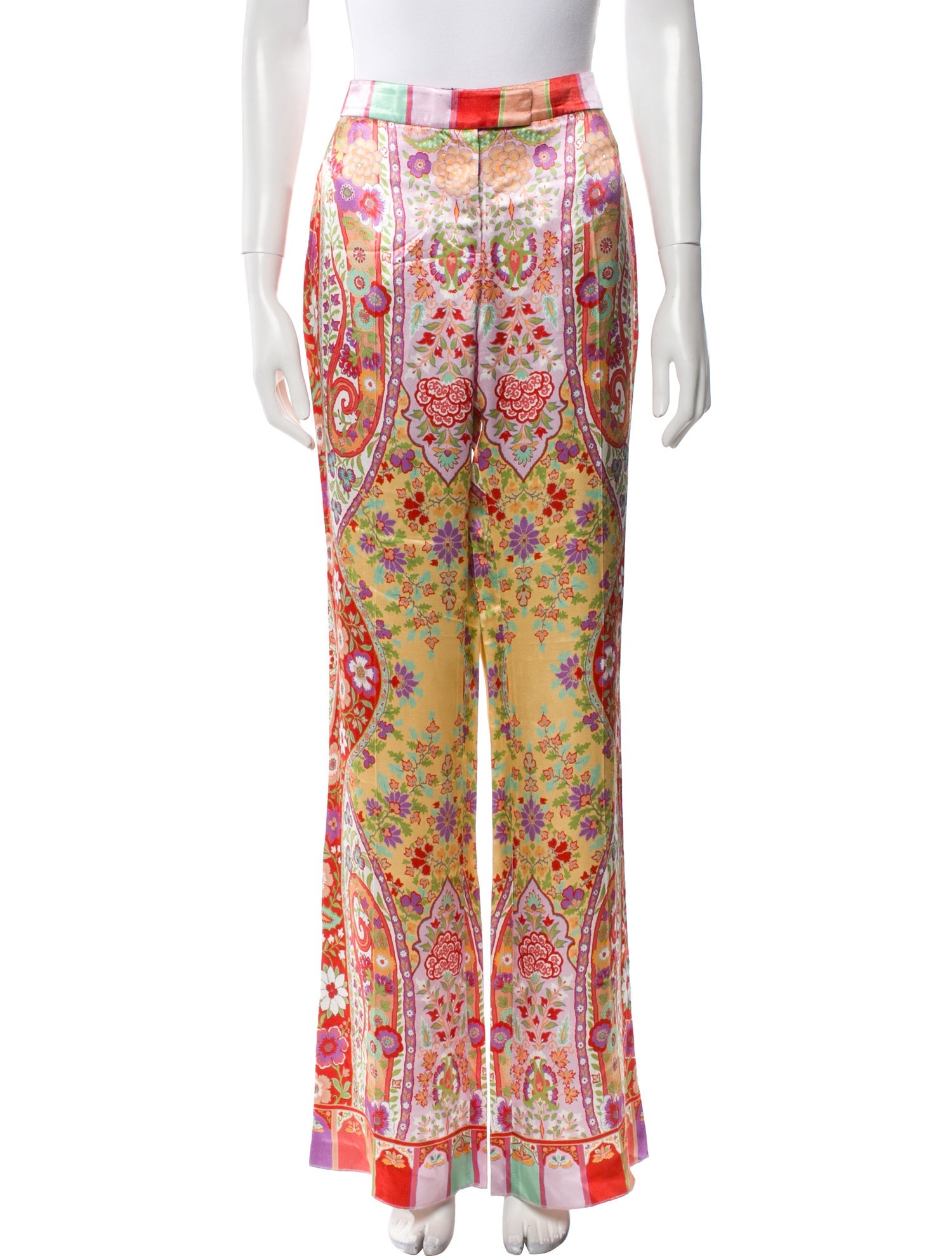 Etro Floral Print Wide Leg Pants w/ Tags