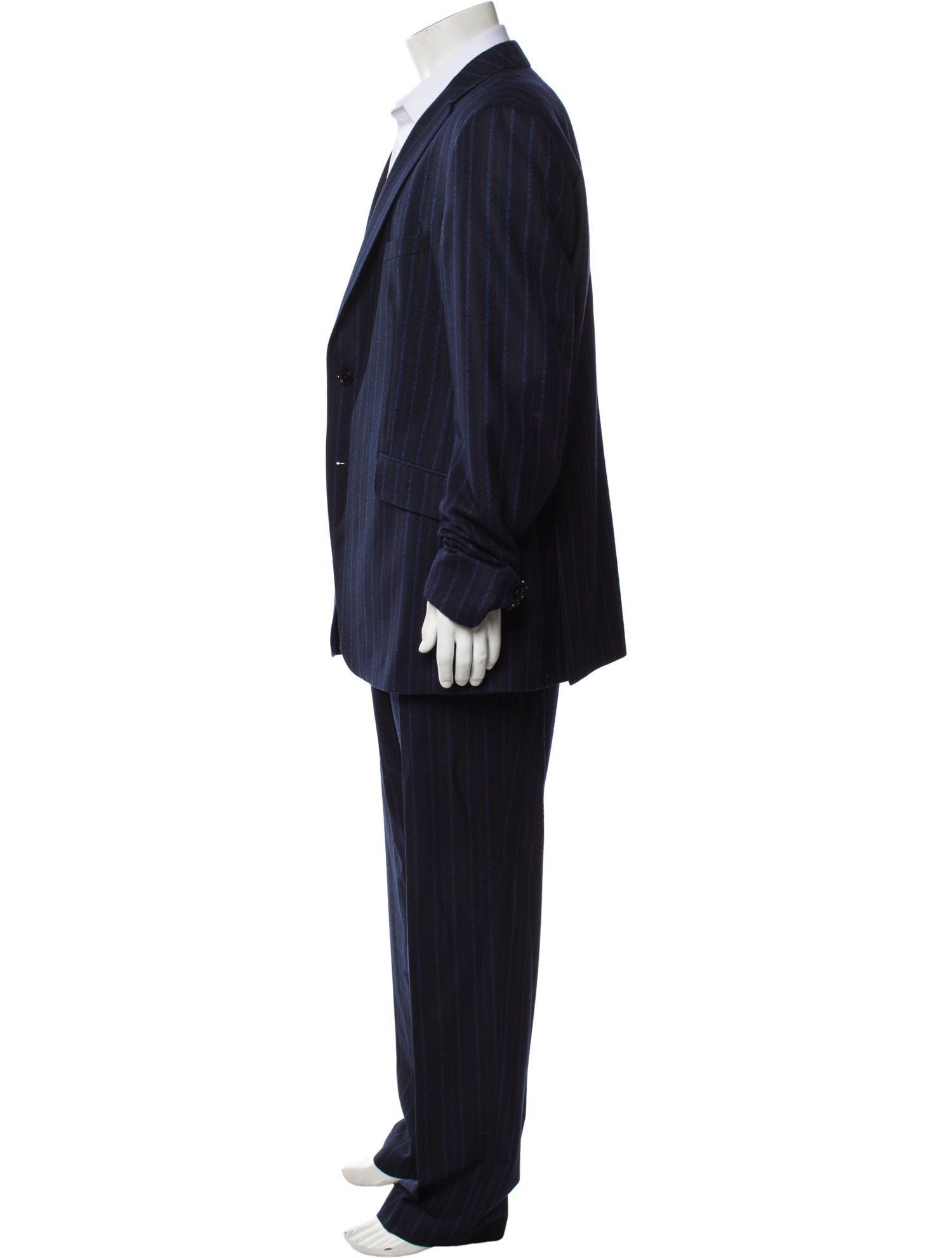 Etro Wool Striped Two-Piece Suit