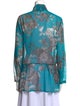 Etro Floral Print V-Neck Blouse