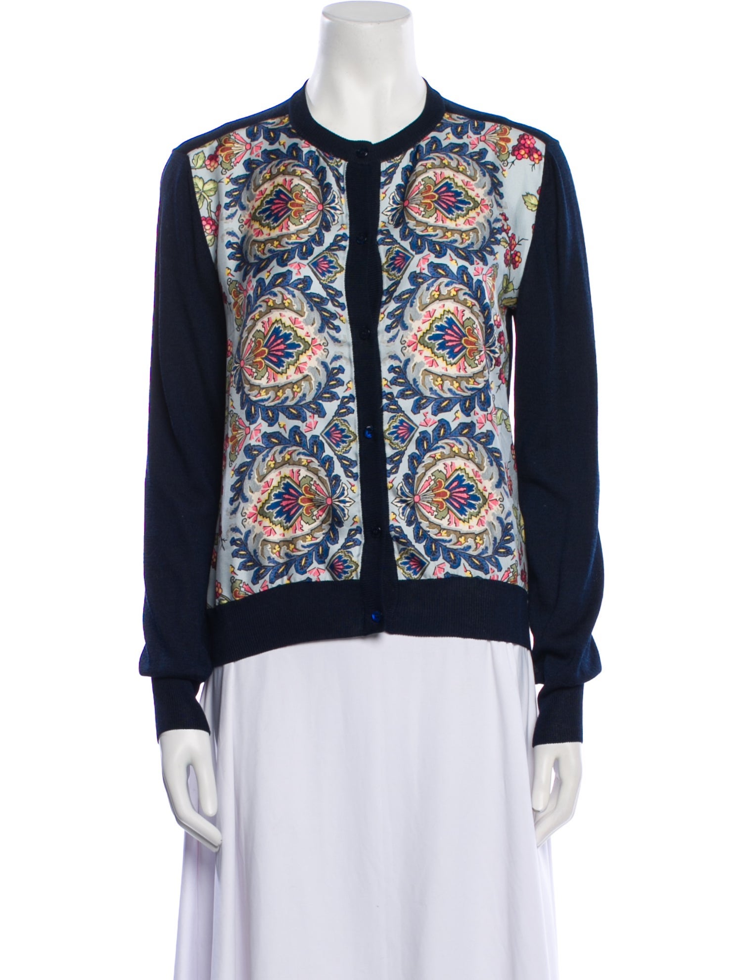 Etro Printed Crew Neck Sweater