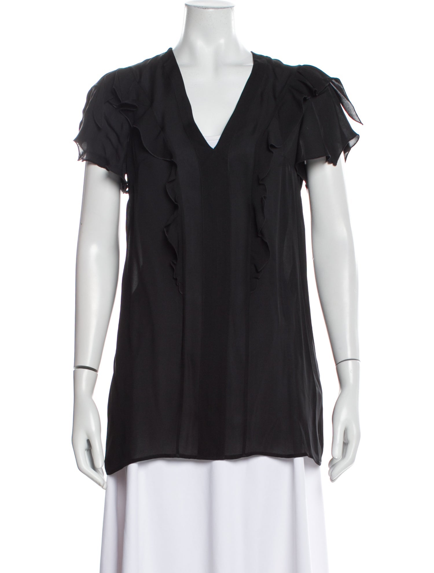 Etro Silk V-Neck Blouse