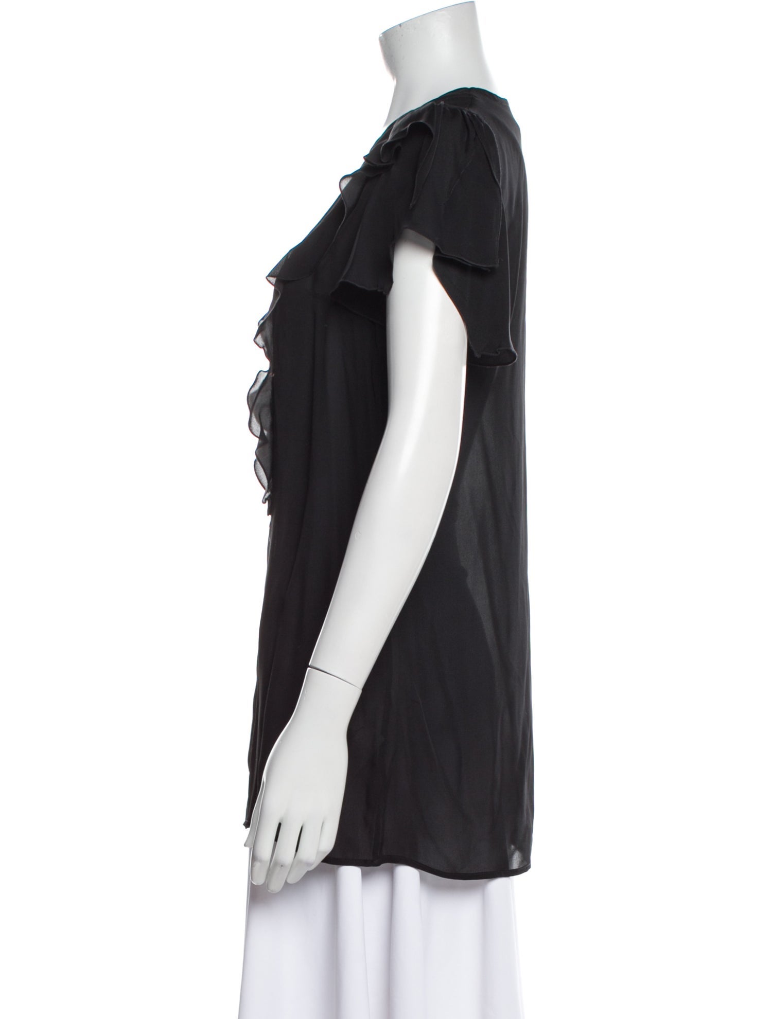 Etro Silk V-Neck Blouse