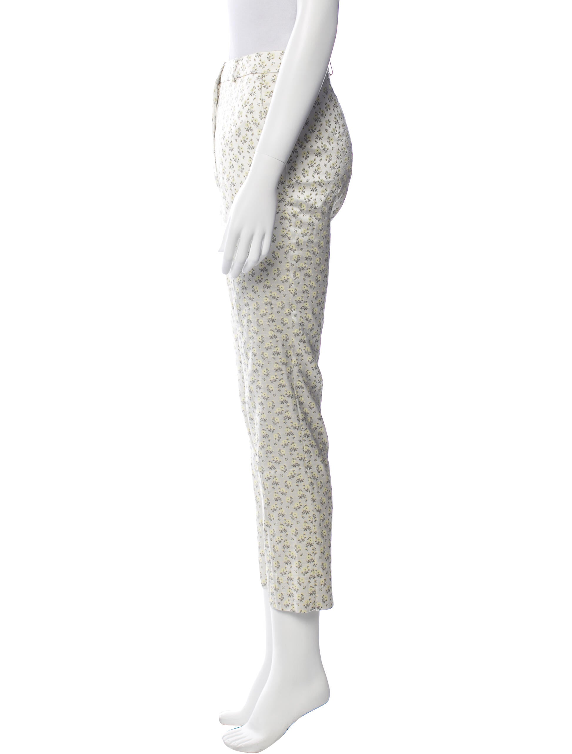 Etro Floral Print Straight Leg Pants