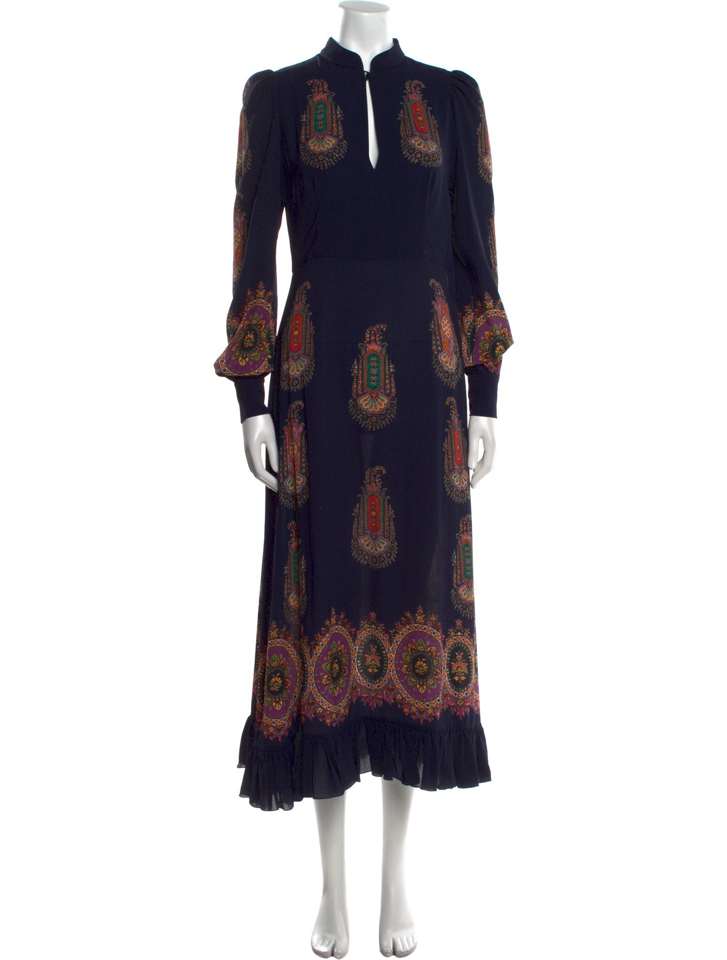 Etro Paisley Print Long Dress