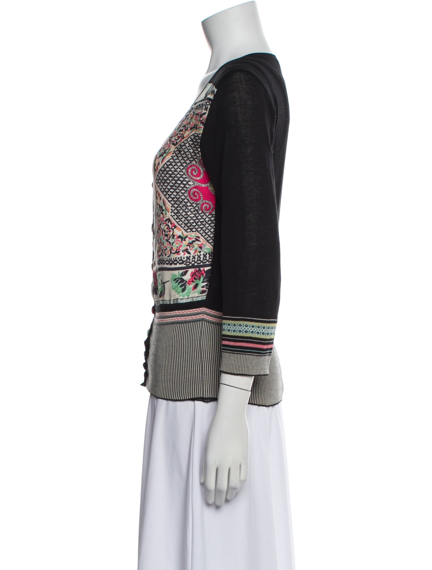 Etro Printed Crew Neck Sweater