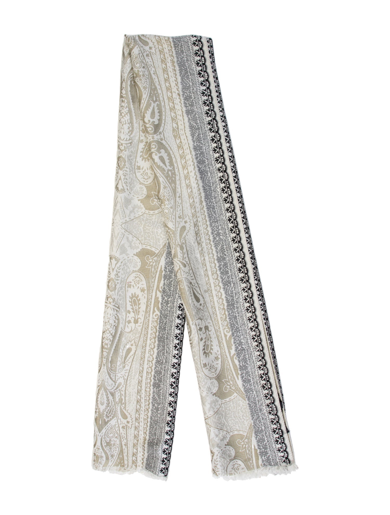 Etro Silk Paisley Print Scarf