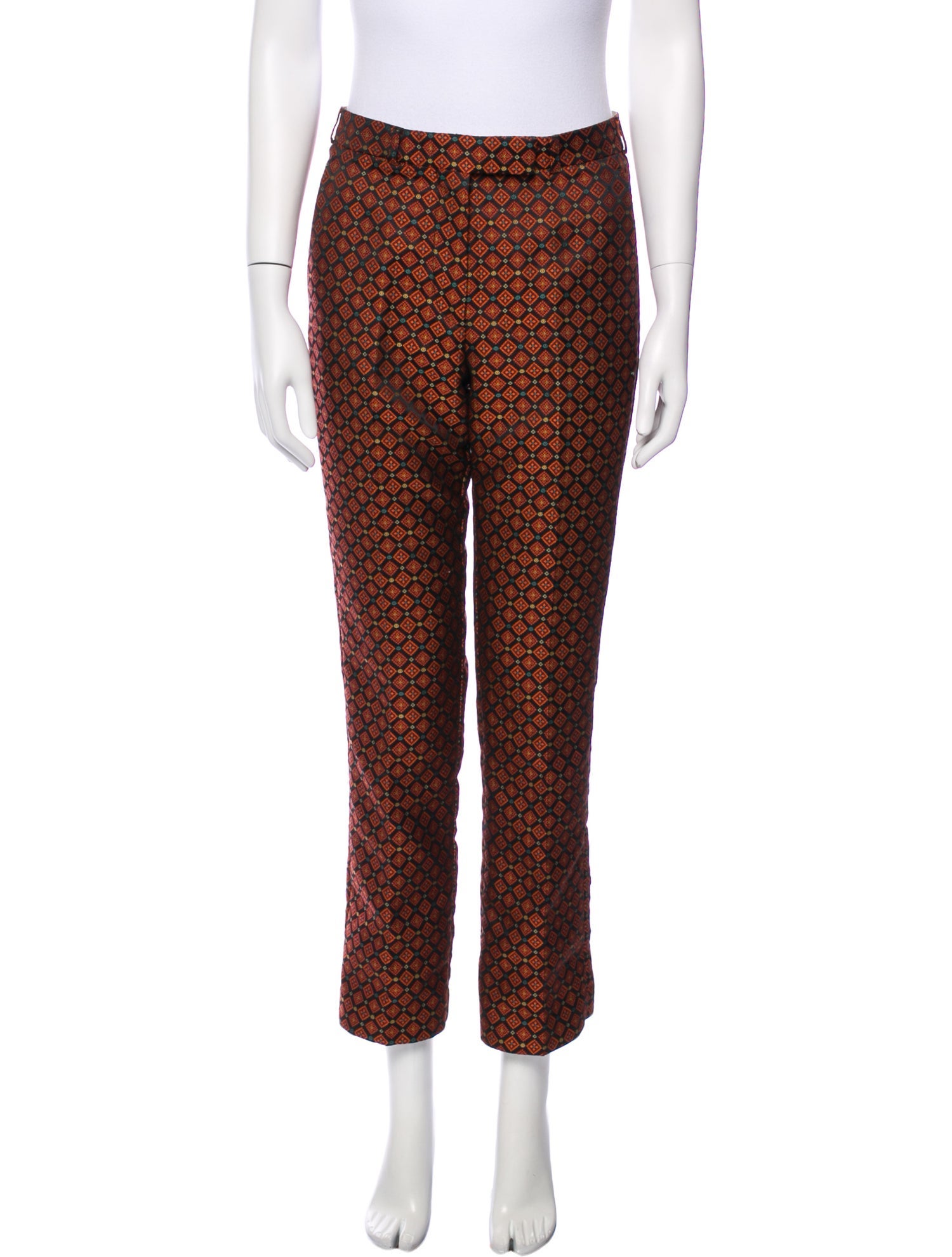 Etro Printed Straight Leg Pants
