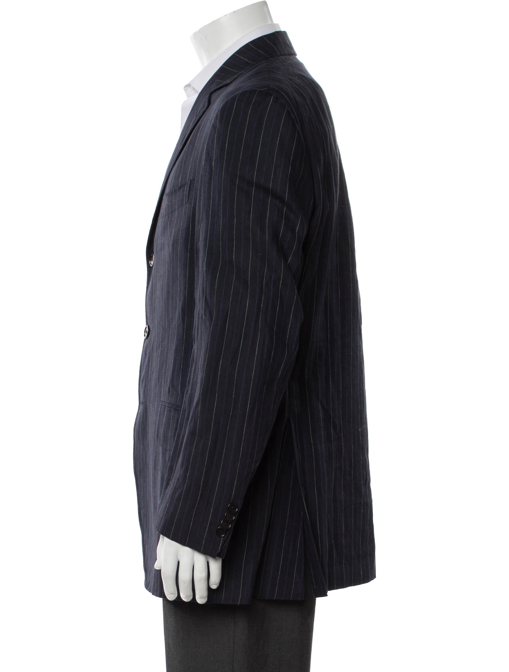 Etro Linen Striped Blazer