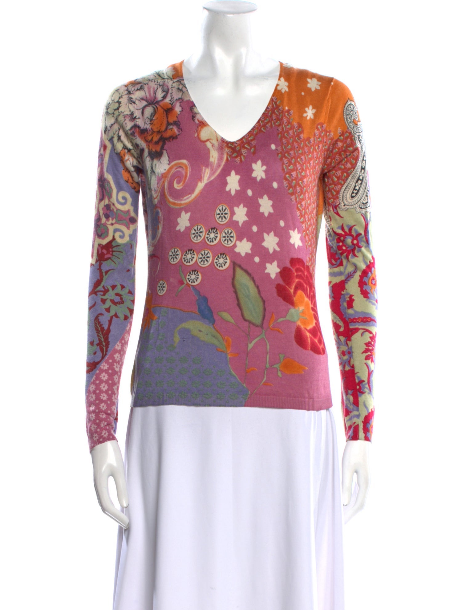 Etro Cashmere Printed Sweater