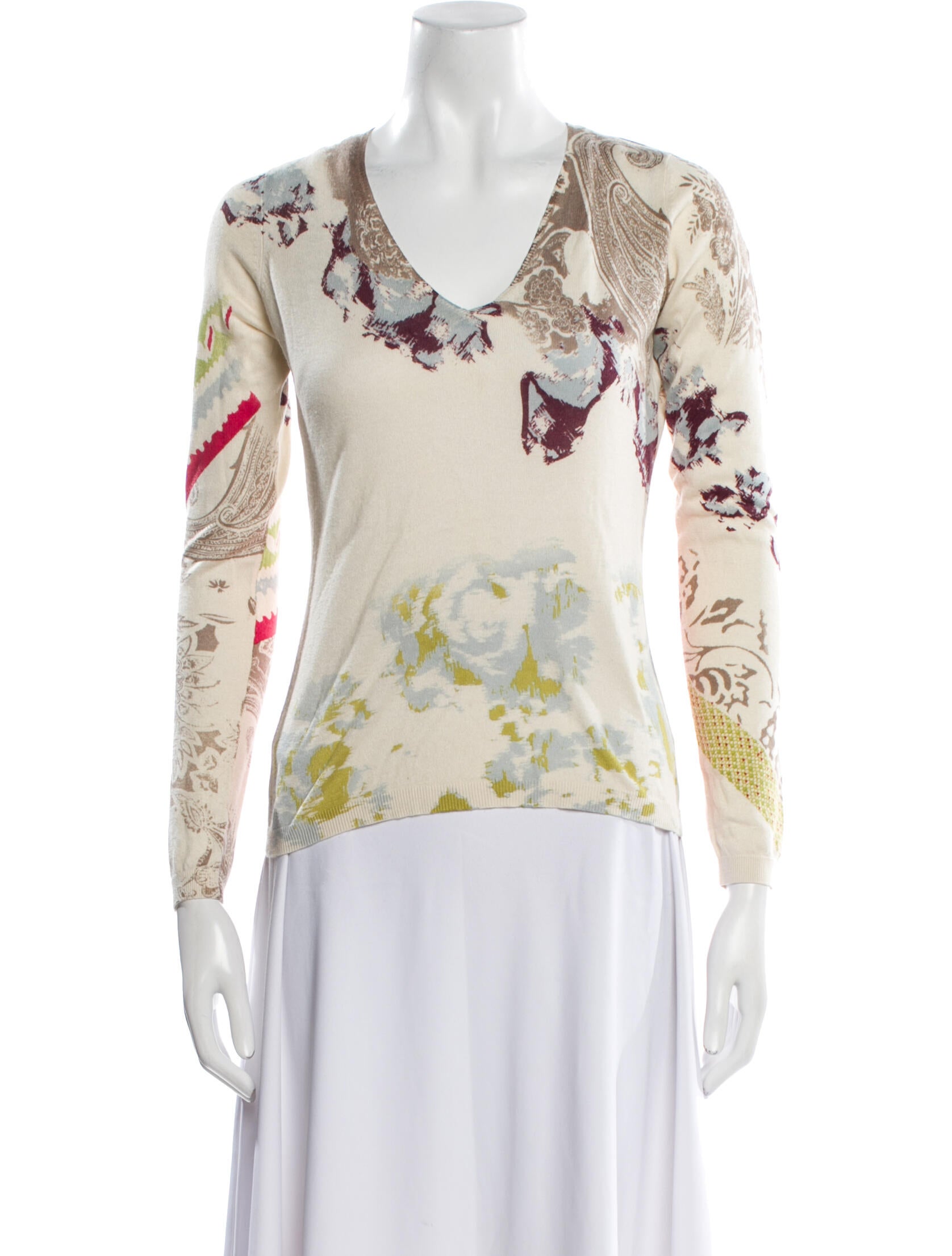 Etro Cashmere Printed Sweater