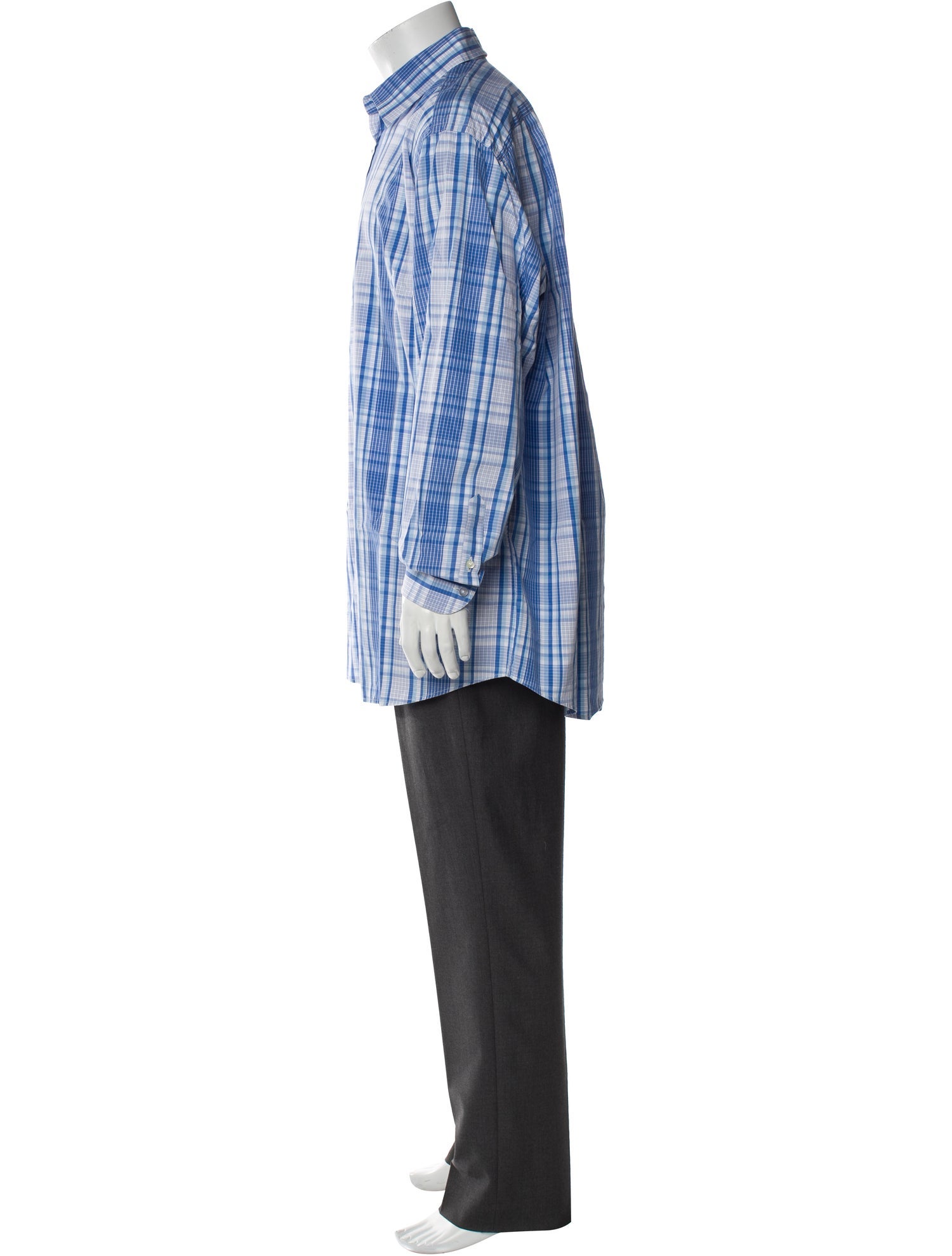 Etro Plaid Print Long Sleeve Shirt