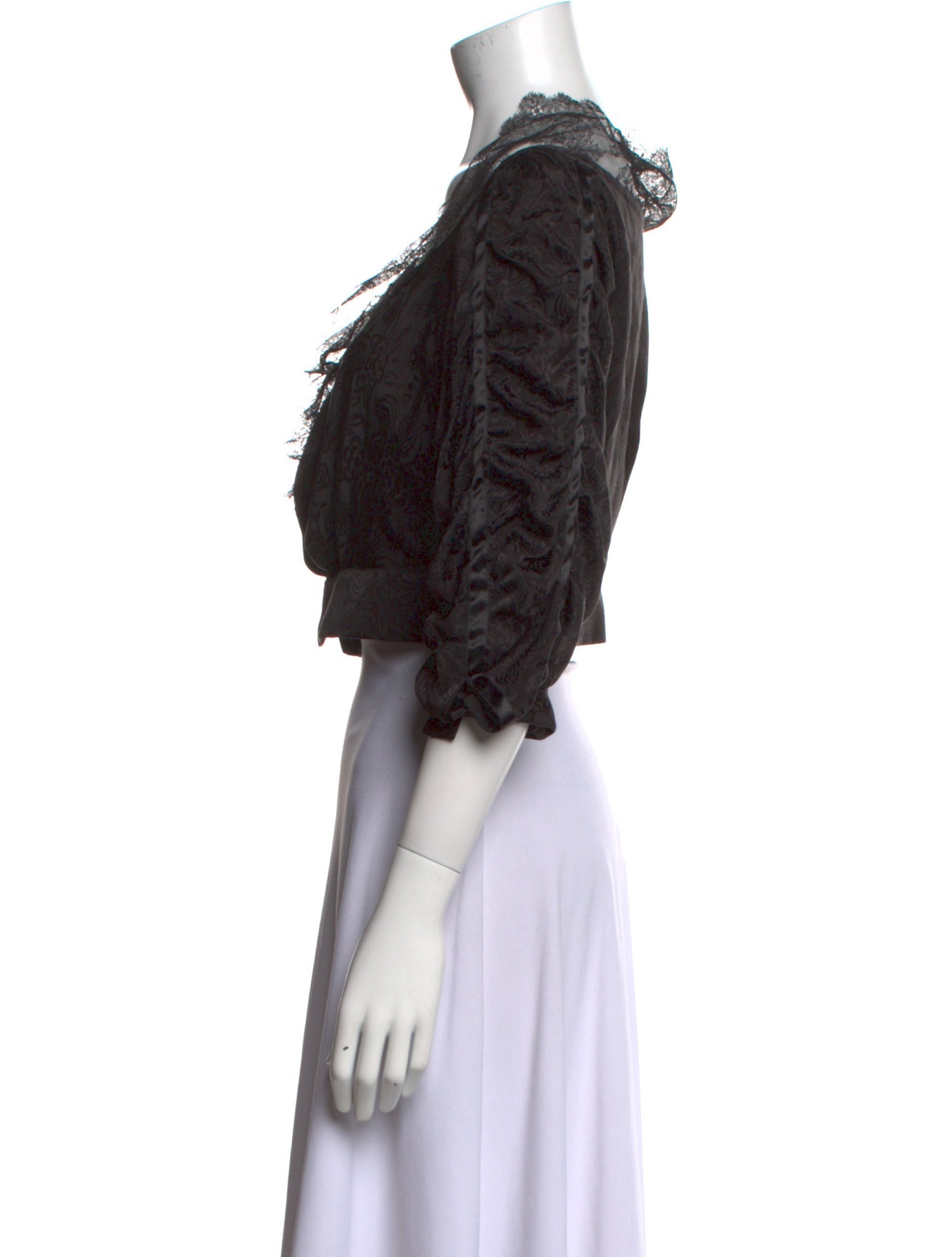 Etro Silk Square Neckline Crop Top