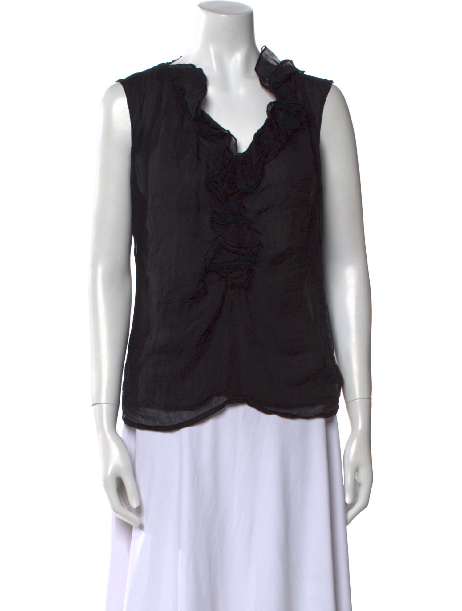 Etro Silk V-Neck Blouse