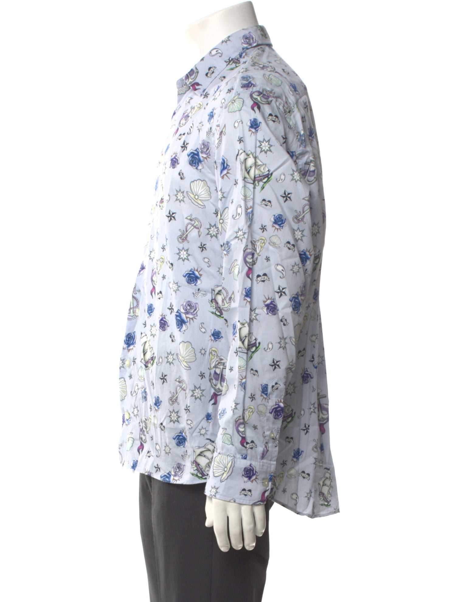 Etro Floral Print Long Sleeve Shirt