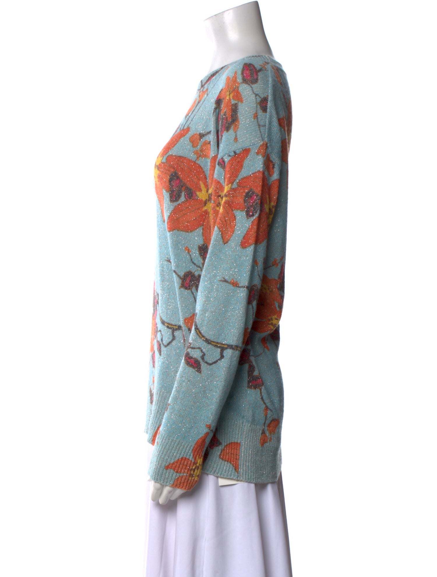 Etro Printed Crew Neck Sweater