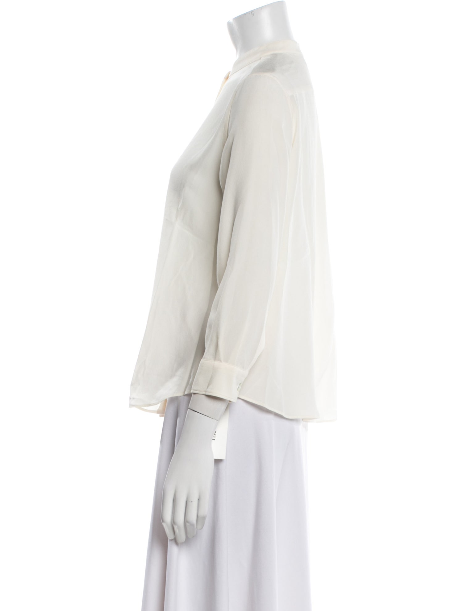 Etro Silk Three-Quarter Sleeve Button-Up Top