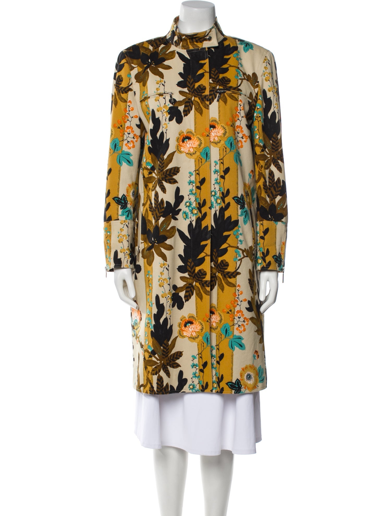 Etro Printed Trench Coat