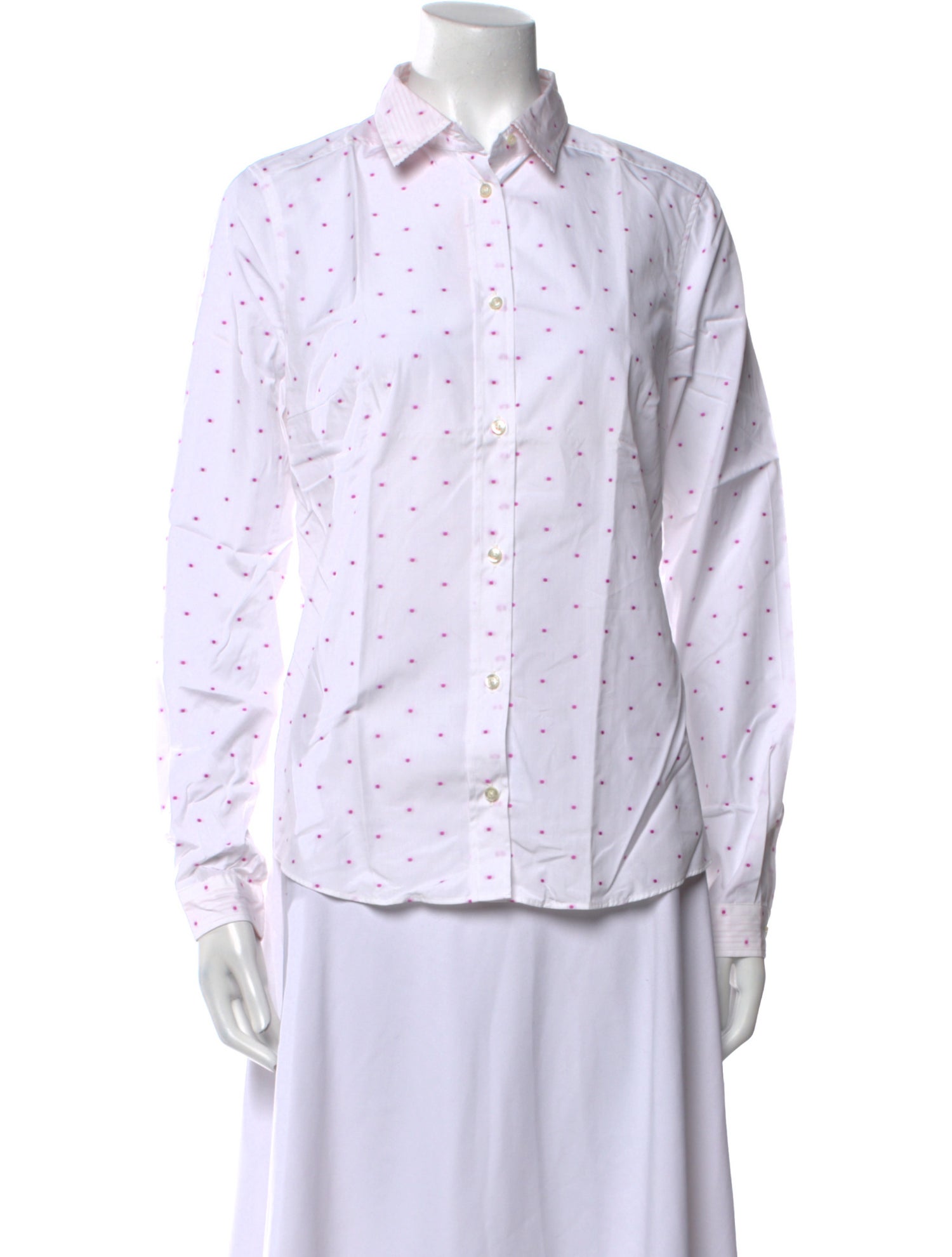 Etro Printed Long Sleeve Button-Up Top