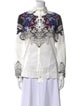 Etro Printed Long Sleeve Button-Up Top