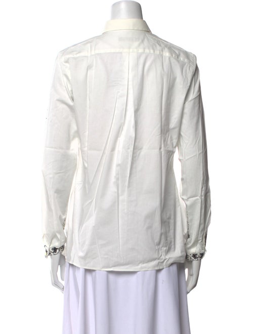 Etro Printed Long Sleeve Button-Up Top