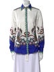 Etro Printed Long Sleeve Button-Up Top