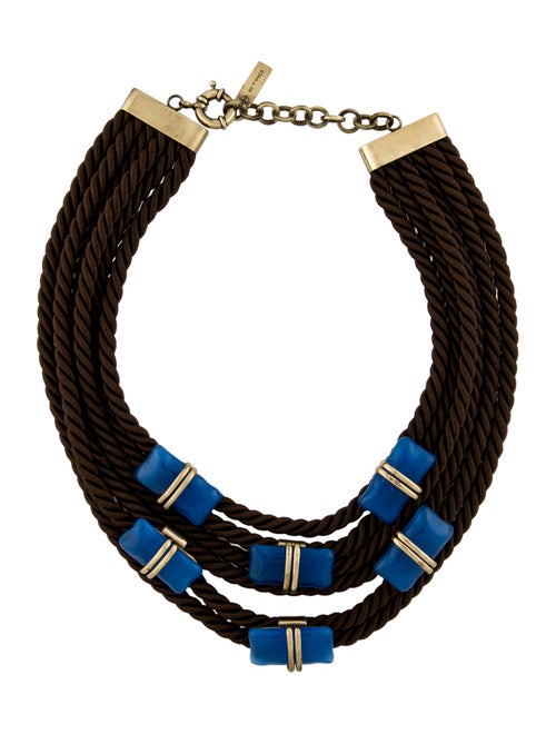 Etro Resin & Cord Multistrand Necklace
