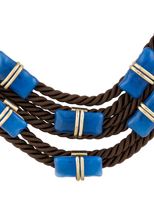 Etro Resin & Cord Multistrand Necklace