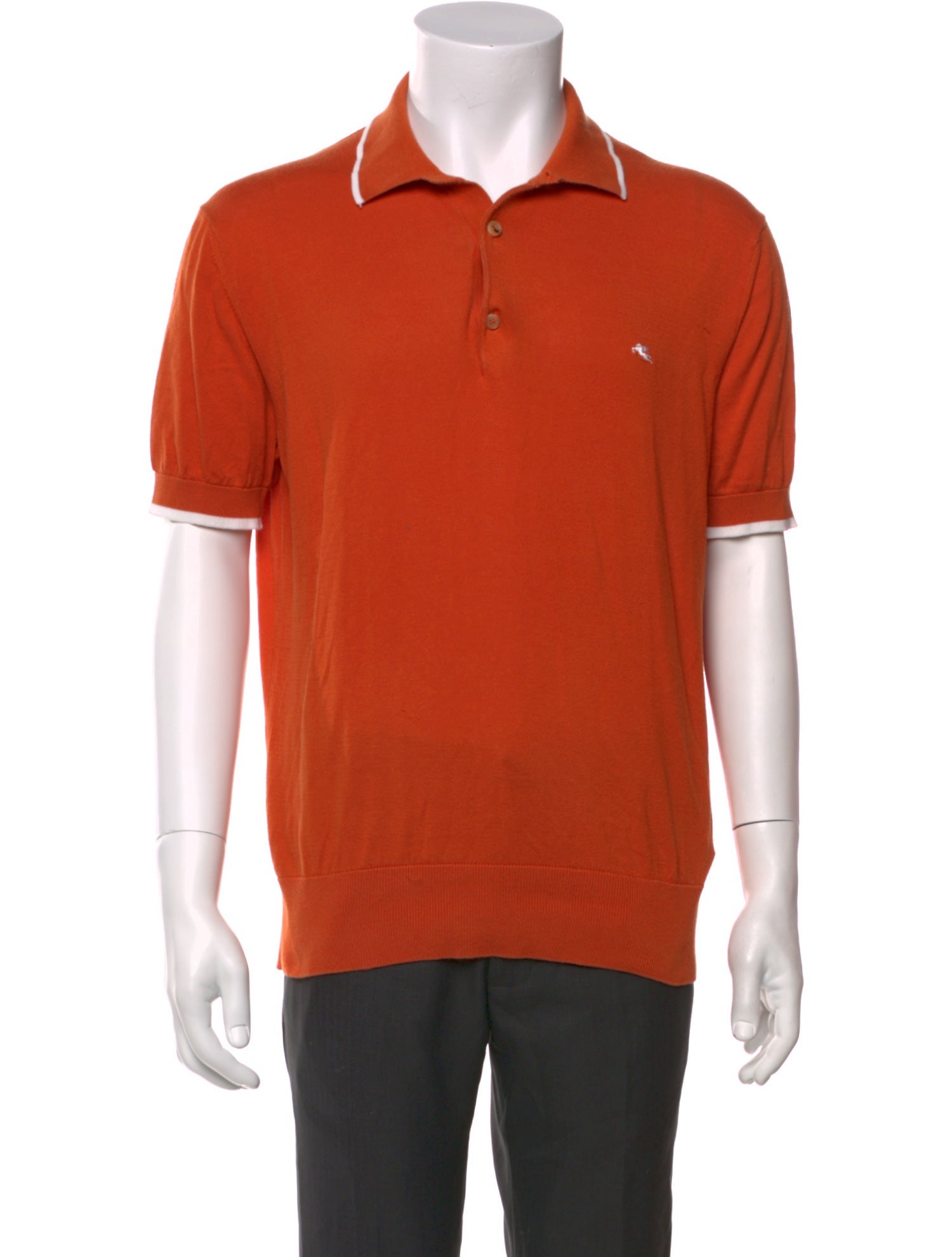 Etro Crew Neck Short Sleeve Polo Shirt