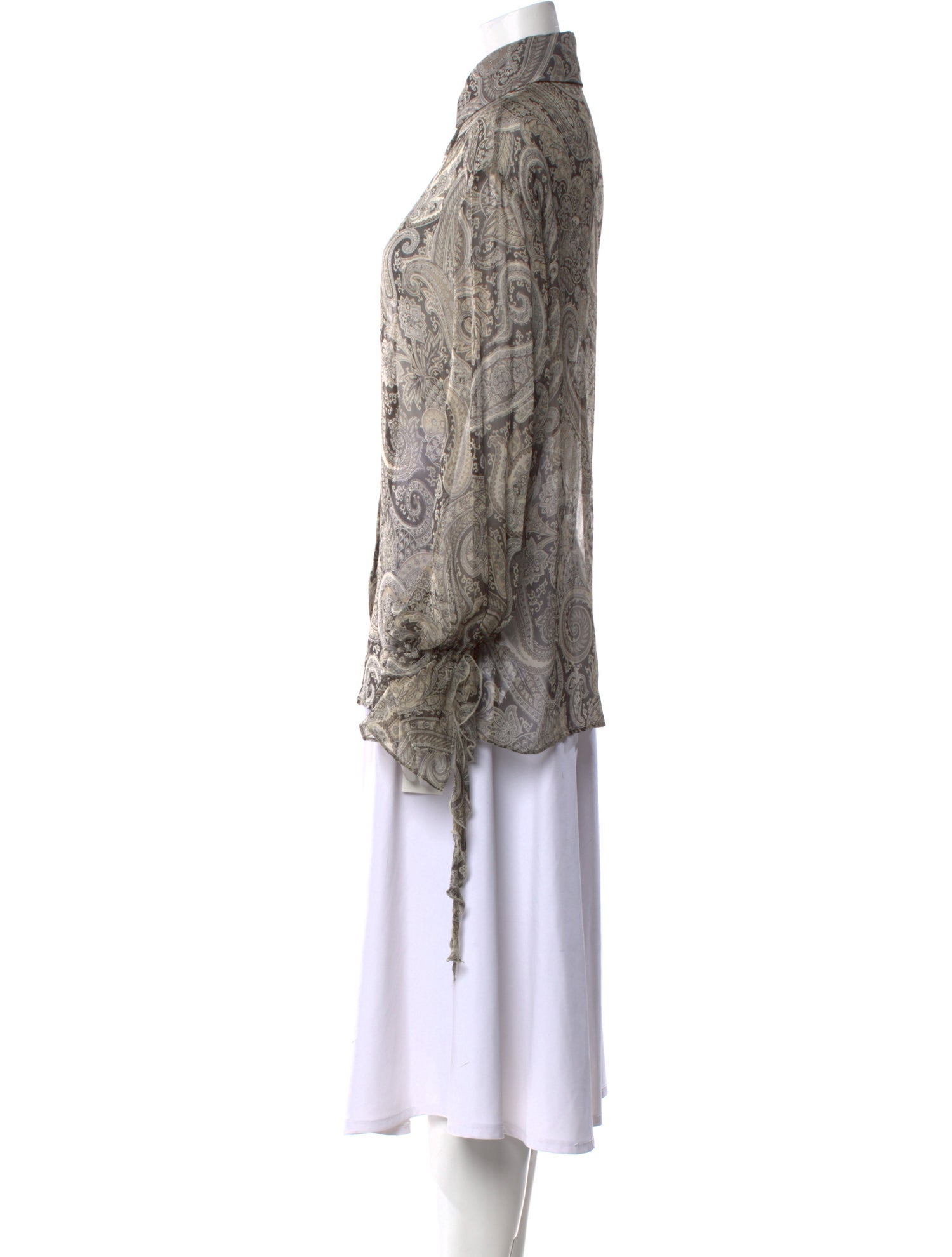 Etro Silk Animal Print Blouse