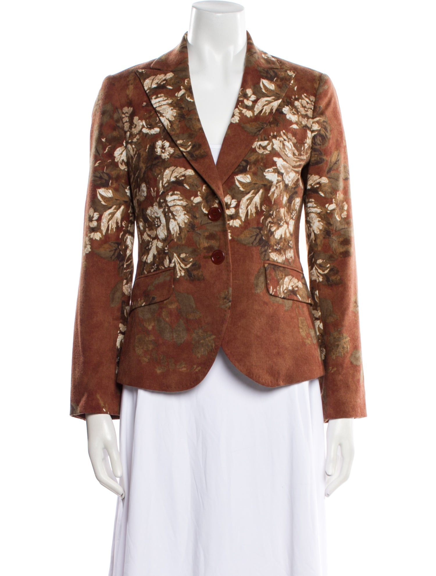 Etro Wool Floral Print Jacket