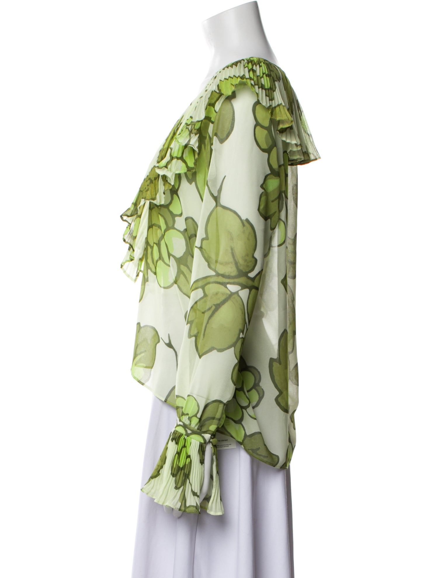 Etro Floral Print V-Neck Blouse