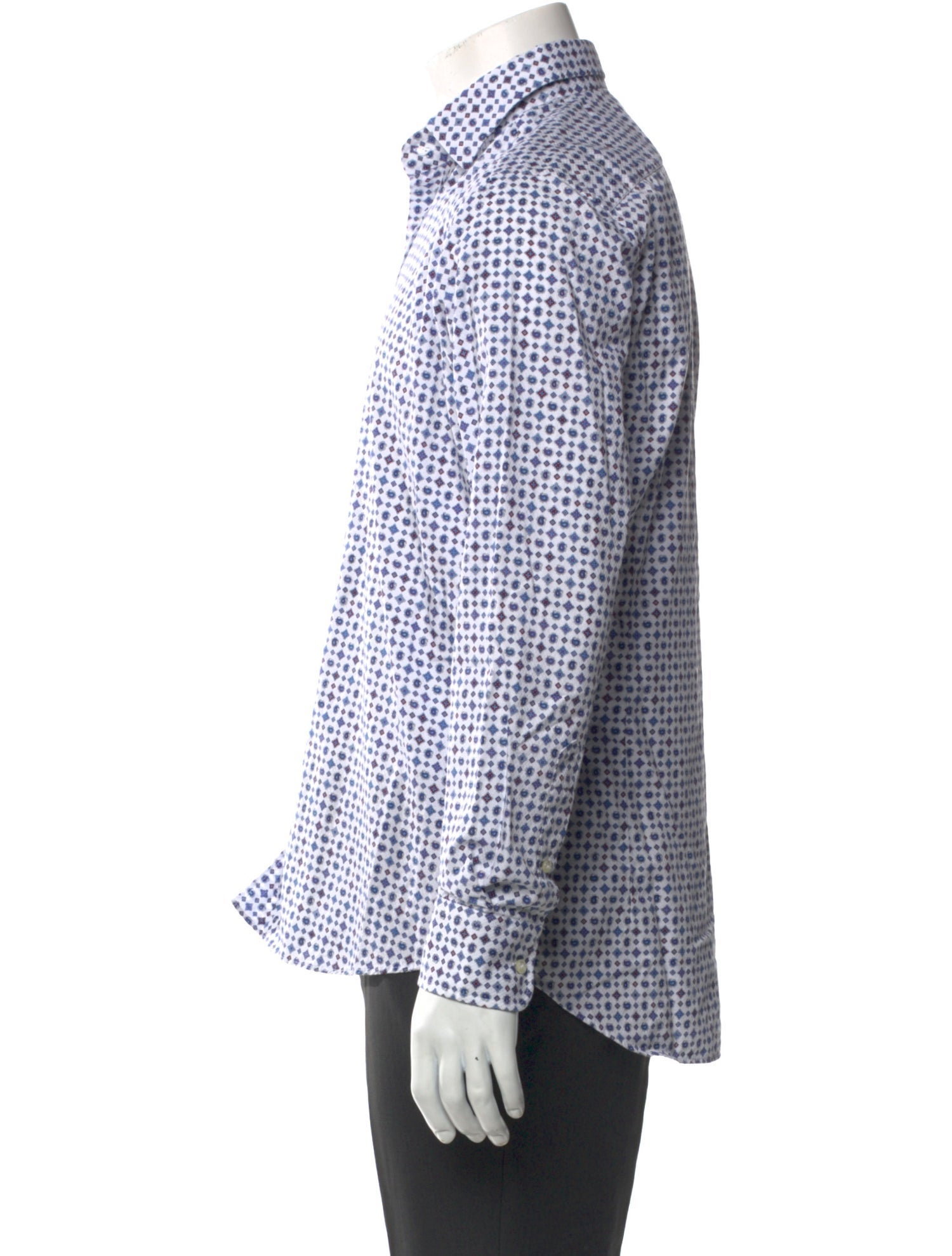 Etro Printed Long Sleeve Dress Shirt