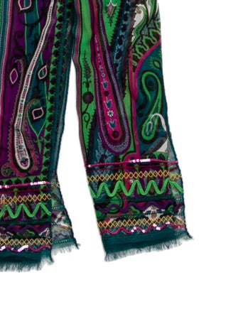 Etro Cashmere Paisley Print Scarf