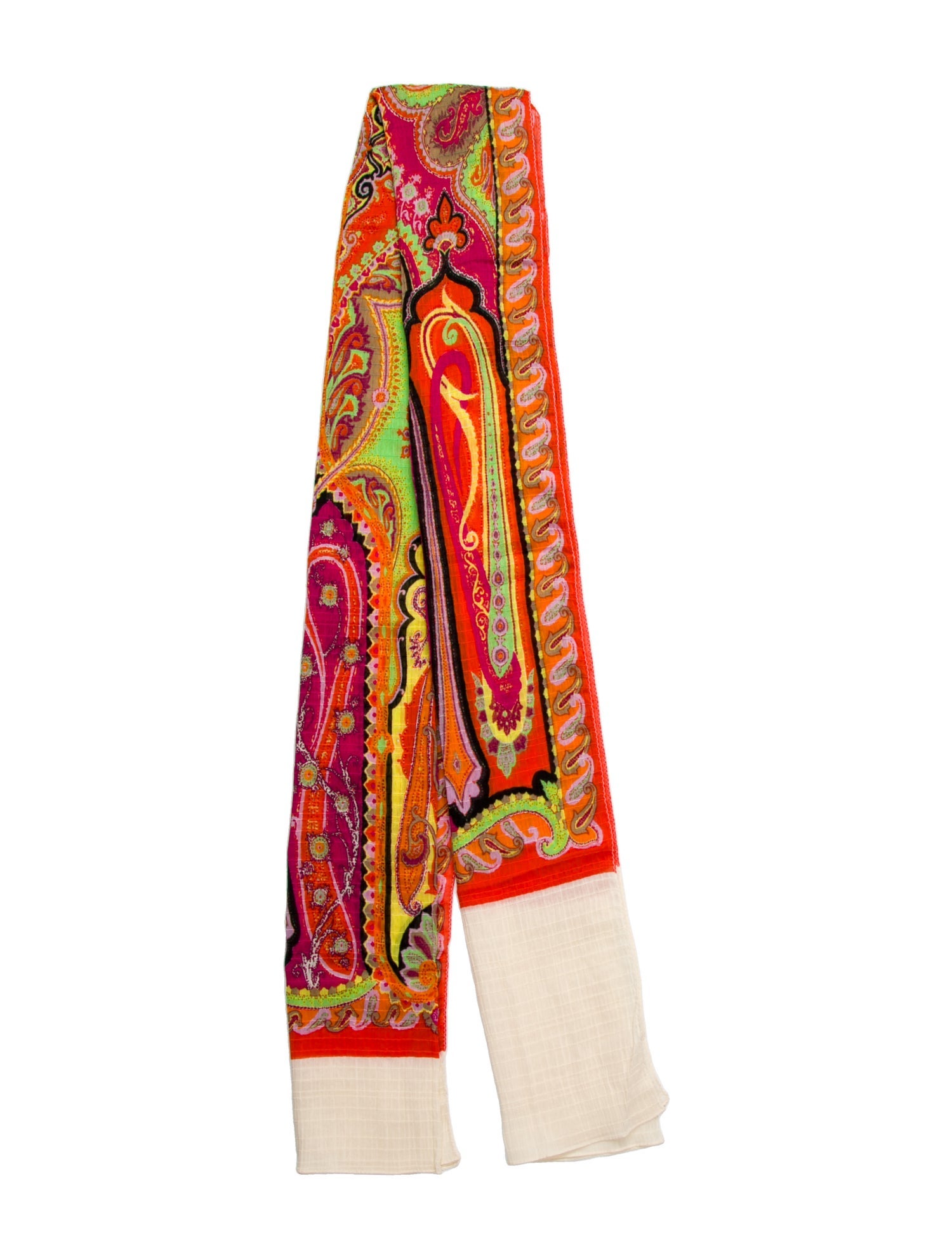 Etro Silk Paisley Print Scarf