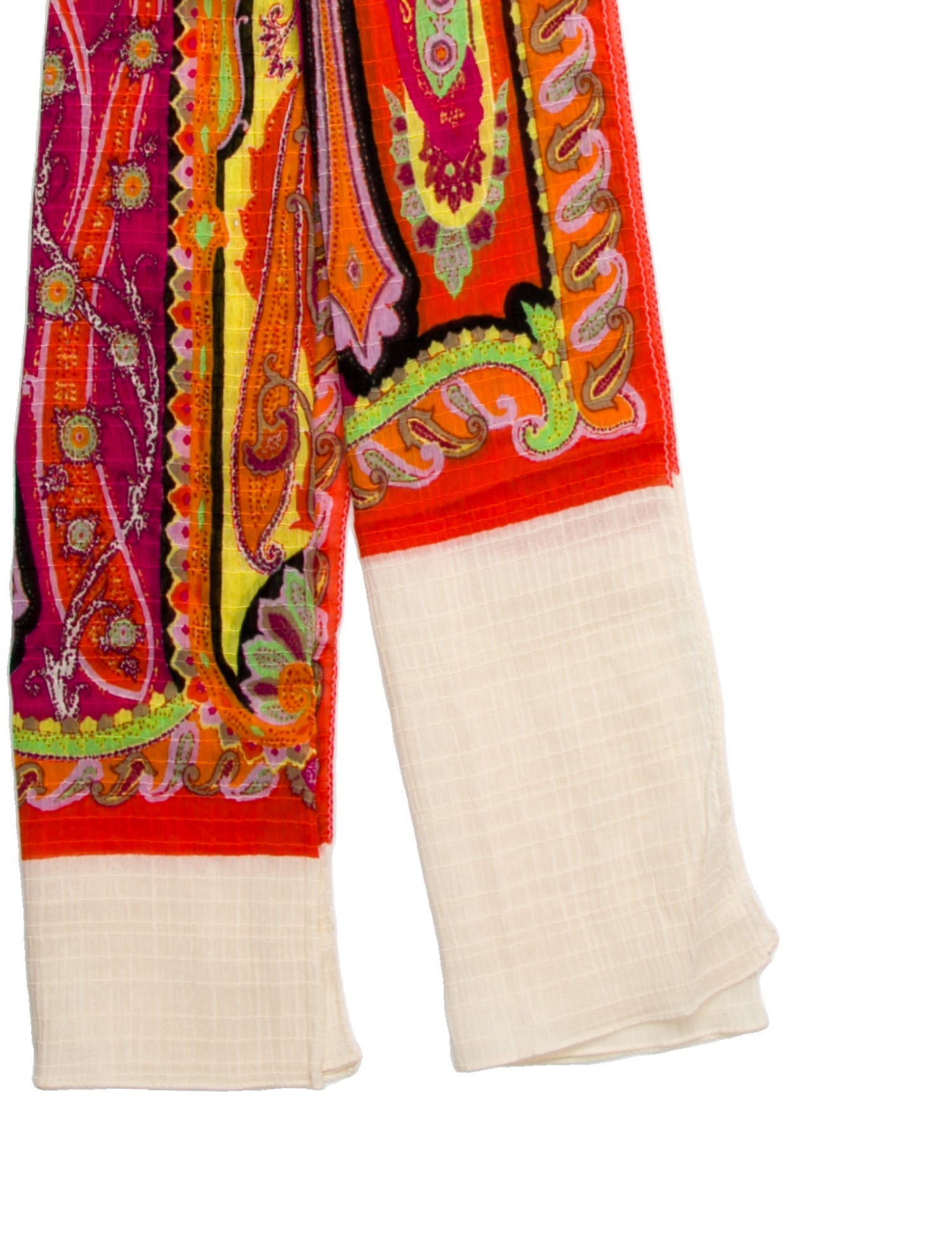 Etro Silk Paisley Print Scarf