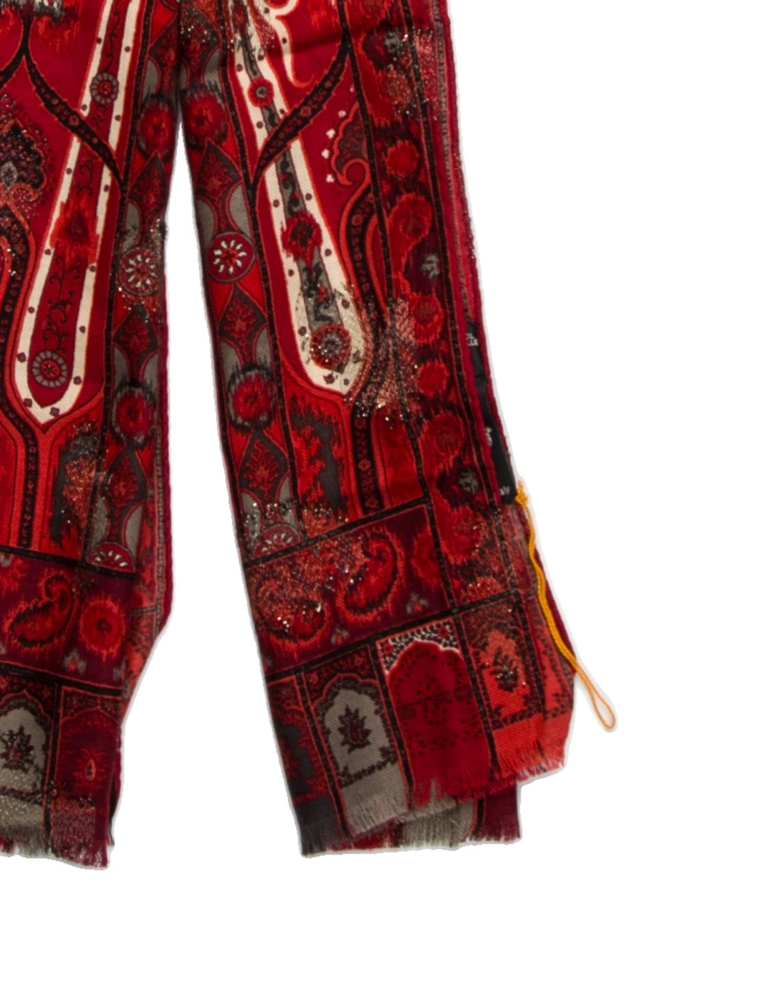 Etro Wool Paisley Print Scarf