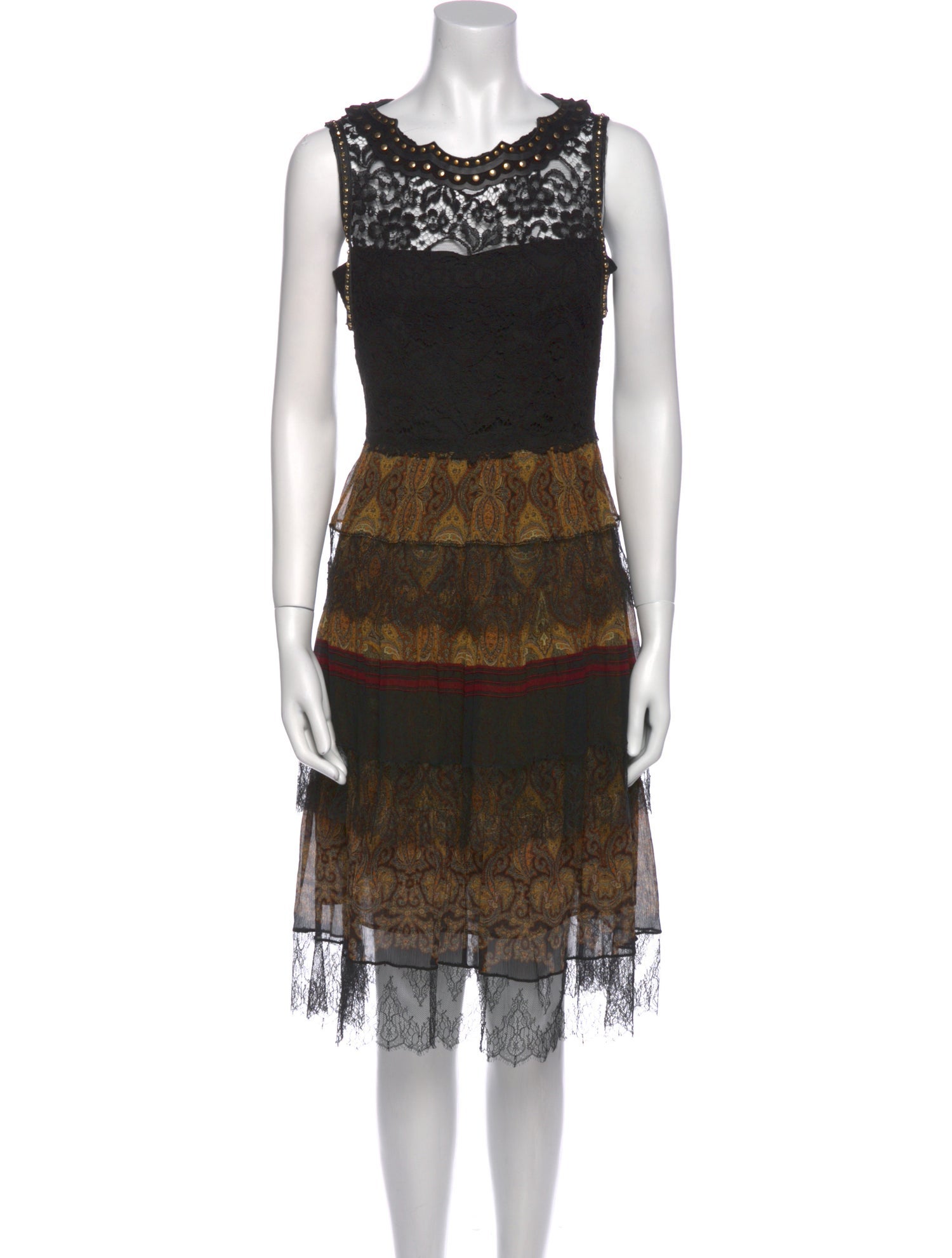 Etro Lace Pattern Knee-Length Dress