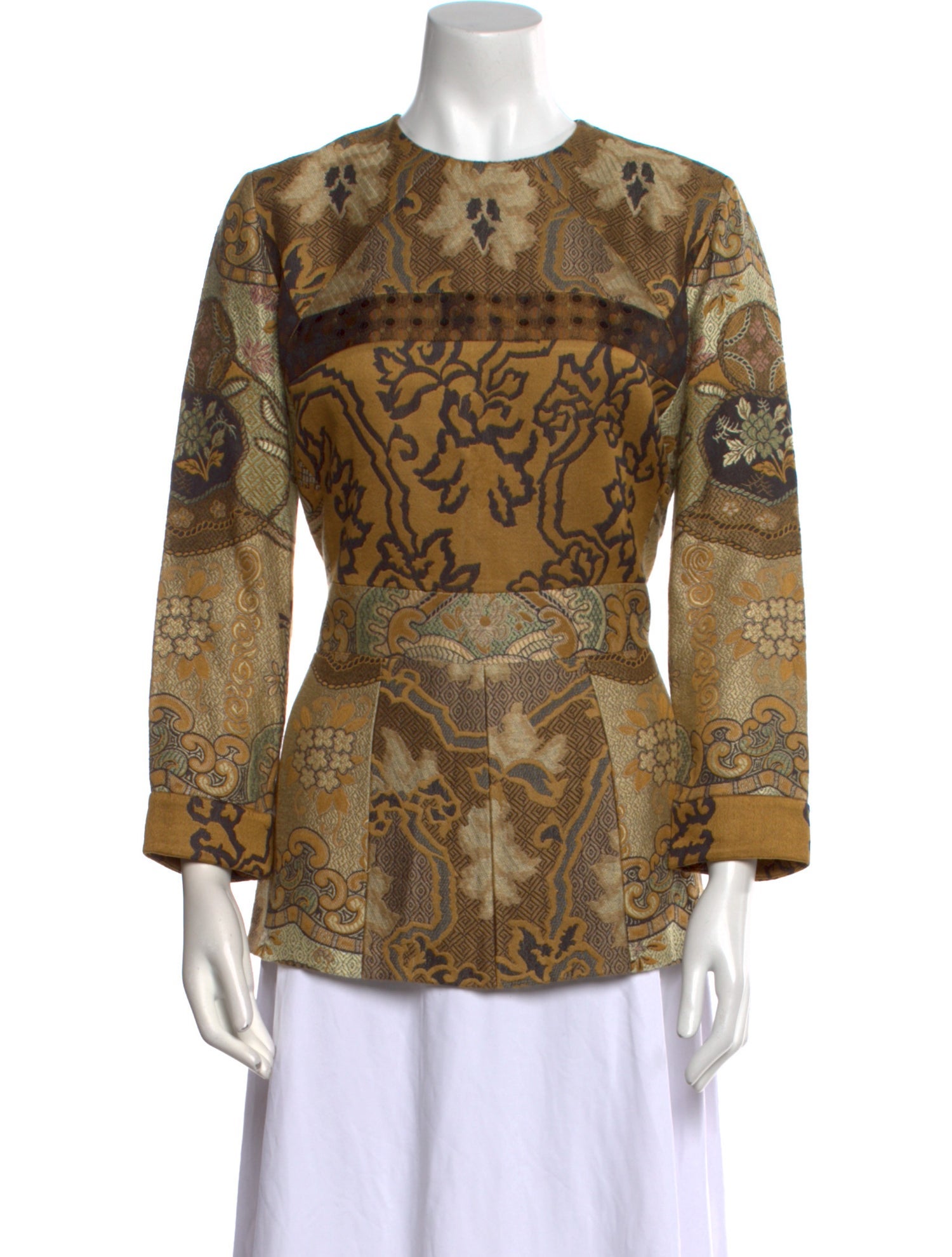 Etro Paisley Print Crew Neck Blouse w/ Tags