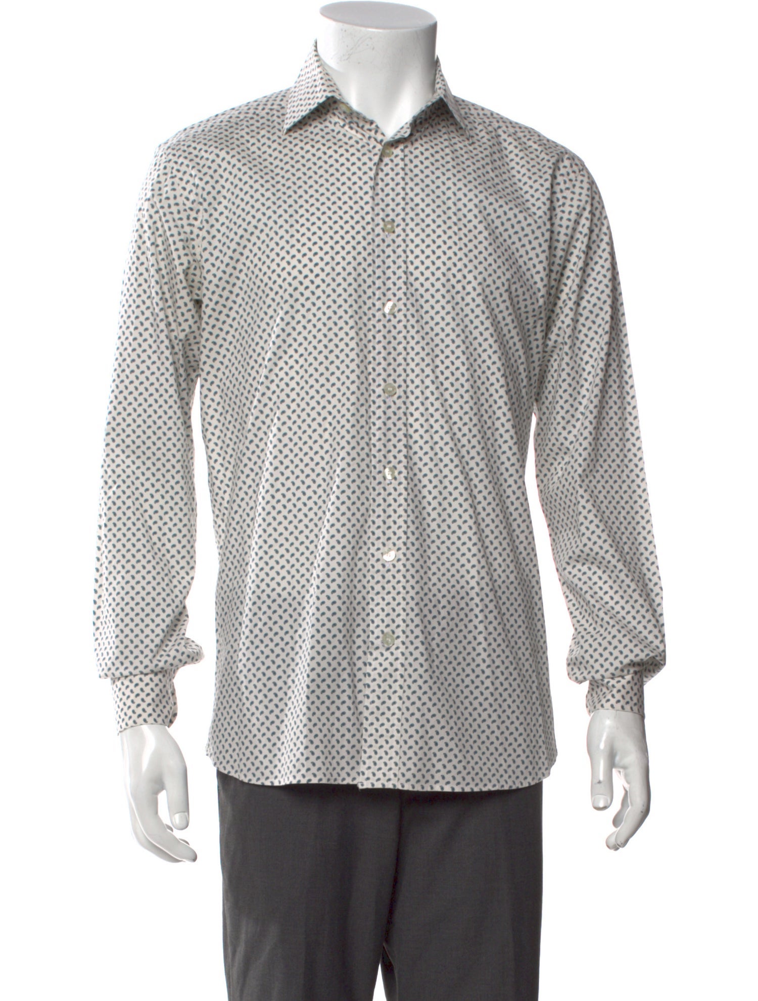 Etro Printed Long Sleeve Dress Shirt