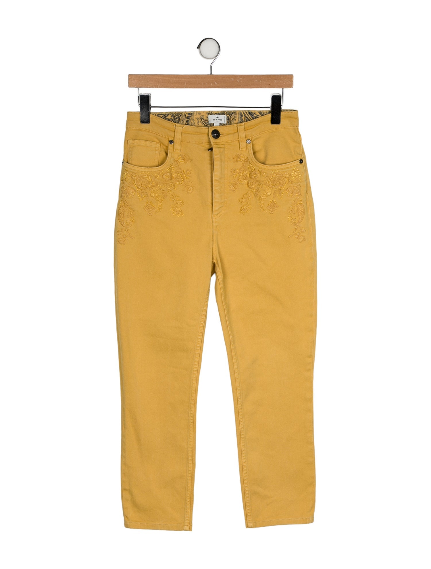 Etro High-Rise Straight Leg Jeans
