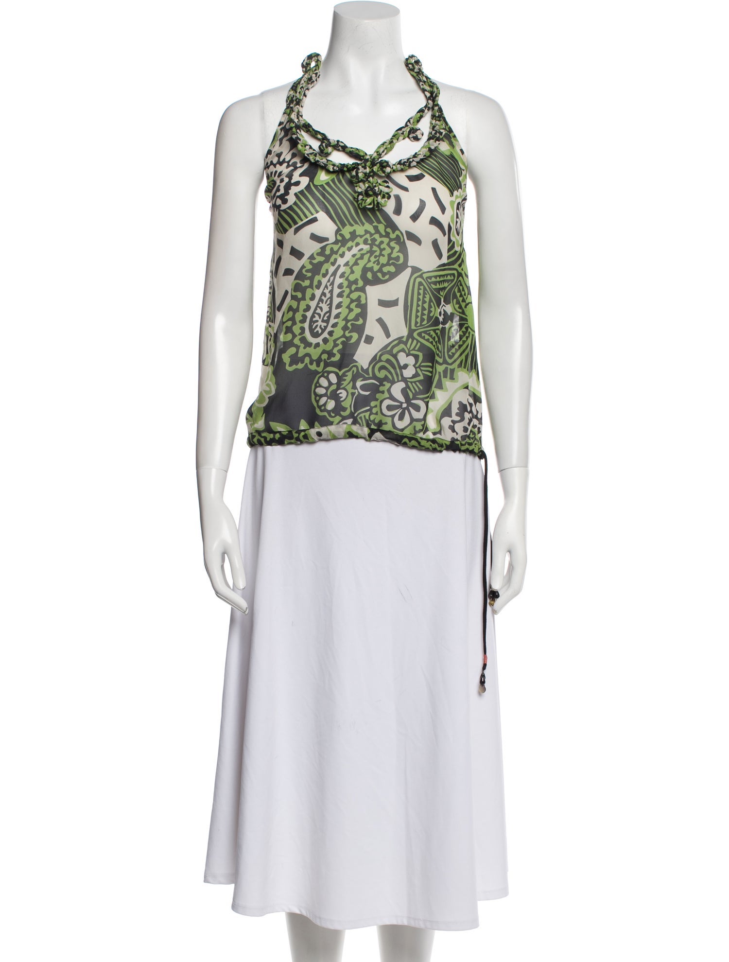 Etro Silk Paisley Print Top