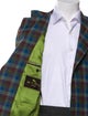 Etro Lambswool Plaid Print Sport Coat